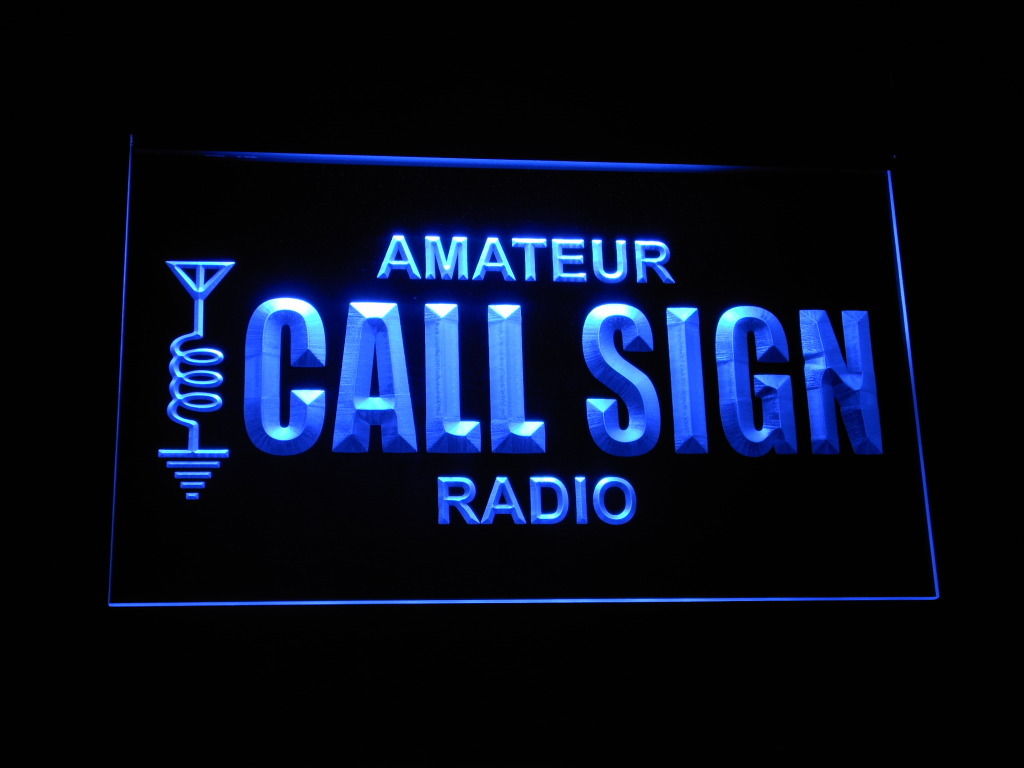 Amateur Call Sign LED Light Sign